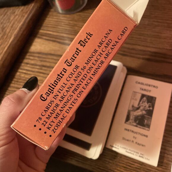 Vintage Cagliostro Tarot Deck Made in Italy by Modiano in Box 1981 Instructions - Picture 6 of 10